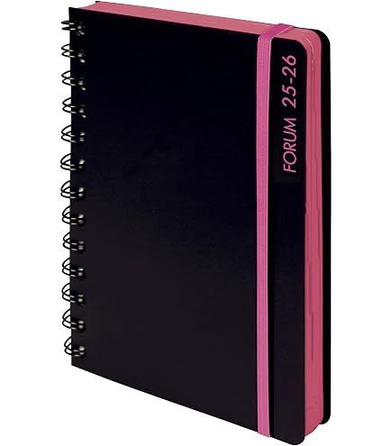 Agenda étudiant Studyrama Exacompta - Août 2024 à Juillet 2025, 14x20 Cm, Couverture Noire Tactile