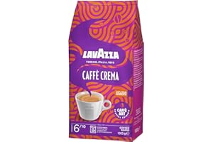 ‎LAVAZZA Lavazza, Caffè Crema Leggero, Kaffeebohnen, Ideal für Espresso-Kaffeemaschinen, mit Aromanoten von Kakao und Schokolade, Arabica und Robusta, Intensität 5/10, Mittlerer Röstgrad, 1 kg