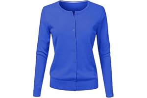 CHENSIYU Strickjacke Damen Cardigan Elegant Einfarbig Kurz Strickmantel Pullover Herbst Winter Strickpullover Jacke mit Knopf