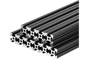 QUARKZMAN 2020 T Slot Estrusione in Alluminio 100mm(3.9 Pollici) Nero Standard Europeo Guida Lineare Anodizzata per Stampante 3D Macchina Incisione Laser 10pz
