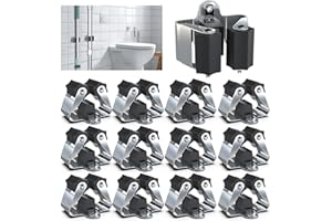 3-H Household Device & Garden Tool Holder, Wall Mount, Broom Holder For The Garden Shed & Garage, Broom Clamp for Doors, Walls, Up To 4 Kg