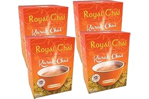Royal Chai Premium Instant Karak Indian Tea - Sweetened, Natural, 200g (Pack of 4)