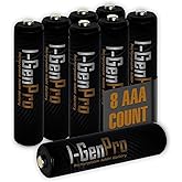 I-Gen Pro P104 8 Adet AAA 1100 mAh Şarj Edilebilir İnce Kalem Pil 1.2V Ni-MH Şarjlı Pil