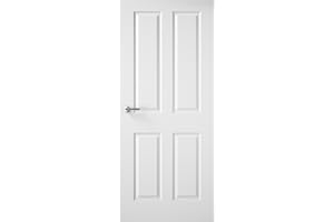 Premdor 12611 4 Panel Textured Interior Door, 762x1981x35mm