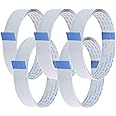 AZDelivery Flex Ribbon Cable 100 cm (40 inches) FFC Ribbon Flex Extension Cable compatible with Raspberry Pi Camera Module/Display including E-Book! (Pack of 5)