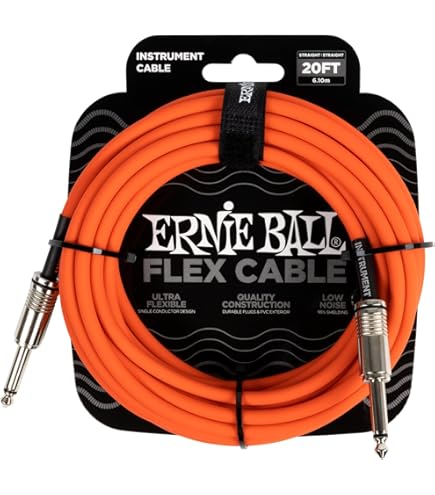 Ibanez NS10L Câble Guitare 3,05 M - Jacks Droit Et Coudé, Cuivre OFC 99,99 %, Blindage Double Pour Son Clair Et Sans Bruit