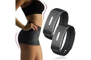 GLSAYZU Josfit Bracelet à Ultrasons, Bracelet Josfit, Bracelet a Ultrason, Bracelet En Titane Lympunclog, Bracelet Réglable Pour Hommes Et Femmes (Noir*2)