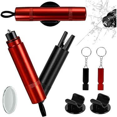 2 in 1 Taglia Cinture di Sicurezza e Rompivetro per Auto, Accessori per 2 in 1 Taglia Cinture di Sicurezza e Rompivetro per Auto, Accessori per