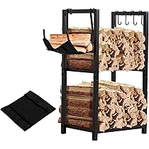 Wood Shed Kit Heavy-Duty Firewood Rack 31