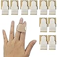 10Pcs Finger Buddy Wraps, Finger Loops Tapes for Broken for Broken, Jammed, Swollen Finger or Dislocated Joint, Splints Brace for Pinky Ring Middle Index Trigger Finger, Toe Strap Bandage