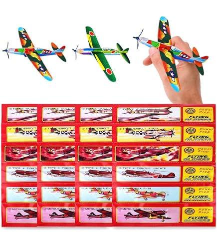40 Avions En Polystyrène Pour Enfants - 9,5x10cm, Multicolores - Pour Anniversaires, Jeux Intérieur/extérieur