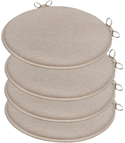 Cuscino Rotondo Ecopelle 50cm - Imbottito, Lavabile, Bianco, Per Arredo Casa - Foto 12