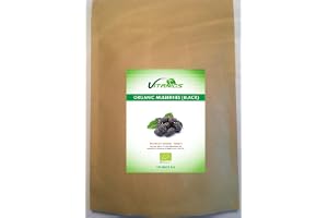 Mullbär Rå Ekologisk svart (Mulberries Black) (400g)