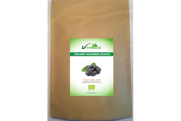 Mullbär Rå Ekologisk svart (Mulberries Black) (1kg)
