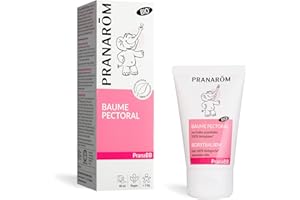 PRANARÔM - PranaBB - Baume Pectoral - Confort Poitrine Bébé - Aux Huiles Essentielles Bio - Odeur Apaisante De La Vanille De Madagascar - Pour Bébé - Vegan - 40 ml