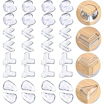 Kit 8 Protections D'angle Transparentes Pour Bébé - Autocollantes, Souples, Pour Tables Et Meubles | Sécurité Enfant Facile à Installer