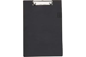 5 Star 913632 – Folder with Miniclip (Foolscap Format Without Flap, Clip, PVC Top), Black, 1 Unit