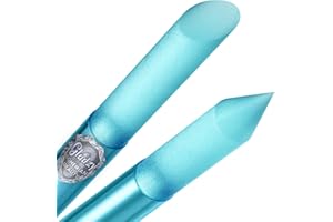 Lima de Cristal Empujador de Cutículas - Palo de Manicura, Eliminación de Precisión Profesional de las Cutículas, la Superficie Abrasiva no se Desgasta, Calidad Checa Firmada Gladzy