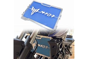 Heinmo Motocicleta Protector de Cubierta de Rejilla de protección de radiador CNC para Yama' MT-07 FZ-07 2014-2019 2020 2021 2022 (Blue)