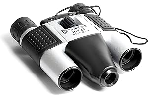 TECHNAXX TrendGeek Fernglas mit Kamera für Erwachsene - Klein Feldstecher für Reisen, Vogelbeobachtung, Sport, Tierwelt, Tierbeobachtung, Jagd, Konzerte HD Fotoauflösung - Mini Ferngläser TG-125
