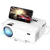 TOPVISION Mini Beamer mit Screen Mirroring, 7000 Lumen Heimkino Beamer Full HD 1080P Video Beamer mit 240" Display, 90000 Stu