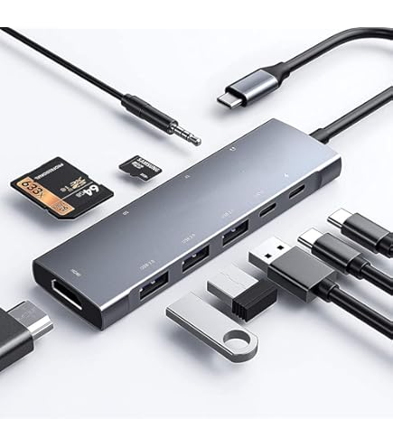 USB C HUB für iPad Pro 9-in-1 Adapter für iPad Pro M4 M2 M1 13