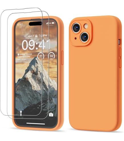 MyGadget Handyhülle Für IPhone 15, Gelb, Mit Kameraschutz, Stoßfest & Kratzfest, Aus Silikon & Microfaser