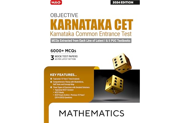 MTG Free Sample Chapter of Objective Karnataka CET Mathematics For 2024 KCET Exam | KCET Topicwise Comprehensive Theory with Previous 10 Years Solved Question Papers & 6000+ MCQs