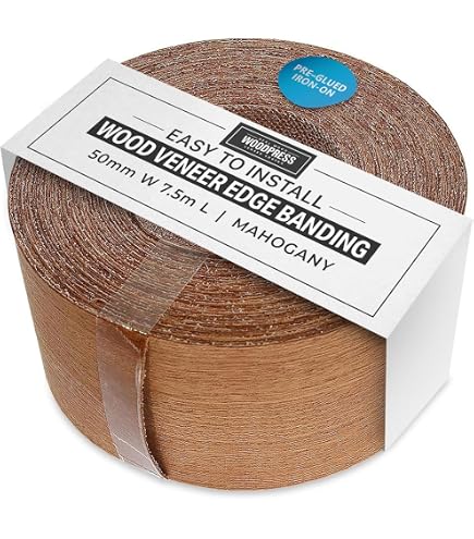 Bordo Tranciato Legno CILIEGIO Precollato 20 Cm – Per Falegnameria E Bricolage