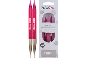 KnitPro KP51260 Aiguilles Interchangeables Circulaires Normales Bois Multicolore 8 mm