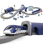 LZDMY Train Electrique Enfant 3 4 5 6 7 8 Ans, 57Pièces Flexible Electrique en Bois Train, Circuit Voiture Enfant Compatible avec Brio, Jouet Cadeau d'Anniversaire Noël Pâques pour Garçon et Fille LZDMY Train Electrique Enfant 3 4 5 6 7 8 Ans, 57Pièces Flexible Electrique en Bois Train, Circuit Voiture Enfant Compatible avec Brio, Jouet Cadeau d'Anniversaire Noël Pâques pour Garçon et Fille