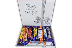 BY TASTE OF SELECTION Cadbury Dairy Milk Gift Box, Luxury Cadbury Chocolate Selection, Perfect for Special Occasions, 8 Full Bar Chocolate Set (Cadbury Chocolate Gift Box)