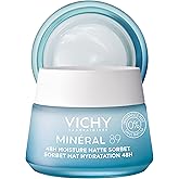 Vichy, Min&eacute;ral 89 Gel Sorbete Mate, Moisturizing and Mattifying Gel, 50 ml | Provides 48 hours of hydration with instant matt