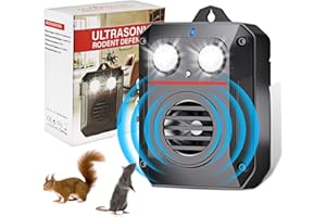 ‎ELEZENIOC Marderschreck Auto Marderabwehr Mit Ultraschall Marder,Kraftfahrzeugmotor Marderabwehr,Marderschreck Mit Blitzlicht Mit Sensorsteuerung,Dachboden Marderschreck Garten Effektiv Gegen MäUse Marderabwehr