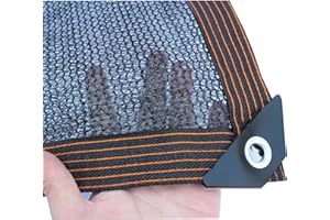 LLPEIJIE026 Garten Schattierungsnetz Schattiernetz,4-poliges Schattennetz,60% -70% UV-Beständiges,mit Ösen,für Garten/Pflanze/Gewächshaus/Scheune/Außen/Hof/Dach,anpassbare Größe (5x6m/16.4x19.7ft)