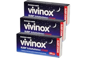 VIVINOX sleep stark Schlaftabletten Sparset 3x 20 St. I für unbeschwertes Einschlafen I mit giveaway von Pharma Perle