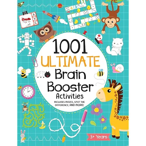 1001 Ultimate Brain Booster Activity book for 3 to 6 Years Old Kids |Enhance the Child Mind with Cognitive Excellence with In