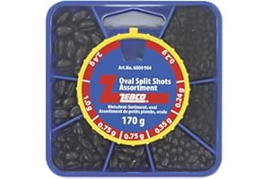 Zebco BOITE ASSORTIMENT PLOMBS OVAL SPLIT SHOT