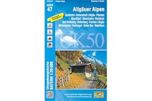 UK50-47 Allgäuer Alpen: Sonthofen, Immenstadt i.Allgäu, Pfronten, Oberstdorf, Oberstaufen, Blaichach, Bad Hindelang, Rettenberg, Fischen i.Allgäu, ... Karte Freizeitkarte Wanderkarte)