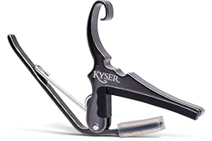 Kyser Quick-Change Capo do 6-strunowych gitar akustycznych, czarny chrom, KG6BC