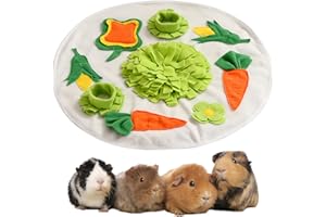 MEGYAD Schnüffelteppich Kaninchen Schnüffelmatte Meerschweinchen: Spielzeug für Kaninchen Waschbar Faltbar rutschfest Schnüffelspielzeug Intelligenzspielzeug Rabbit Toys Meerschweinchen