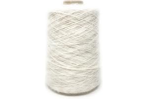 CHICCA TUTTO MODA Rocca Filato Alta Fantasia Uncinetto e Ferri per Abbigliamento e Accessori Moda 300g - 650m (Avorio)