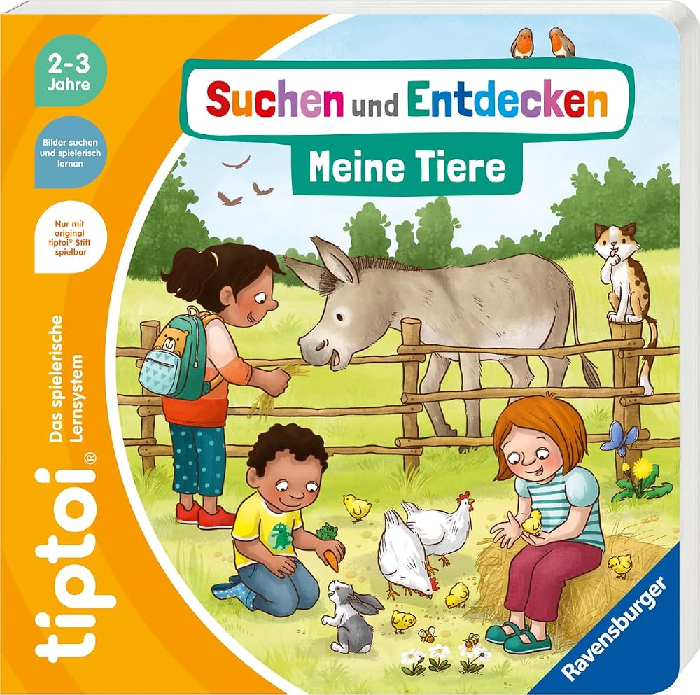 tiptoi® Suchen und Entdecken: Meine Tiere, Tierbuch mit Geräuschen und Liedern