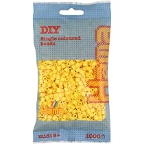 Hama Perles 201-55 perles à repasser d'environ 3000 perles midi de 5 mm de diamètre en vert vif, plaisir créatif pour petits et grands