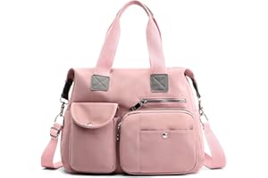 FORRICA Sac à Main Femmes Sacs à Bandoulière Grande Sac D'épaule Imperméable Tissu Oxford Dames Sac Cabas Multi Poches Sacoche
