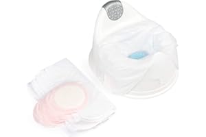 chuckle - 50 Sacs de Pot Toilette Bébé Jetables avec Coussin Absorbant pour Urgences, Voyages, Voiture - Hygiénique & Pratique