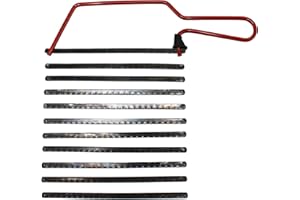 JD BRANDS JDBrands Junior Hack Saw - 150mm/6 - Cutting DIY or Profesional Tool - Finger Guard - Red Powder Coated - 32tpi Blade Included (Hacksaw w/additonal 10 Blades)