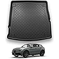 Nomad Boot Liner Compatible with Alfa Romeo Stelvio 2017+ Premium Tailored Fit Car Floor Mat Protector Guard Tray Black Custom Fitted Accessory - Dog Friendly & Waterproof with Raised Edges