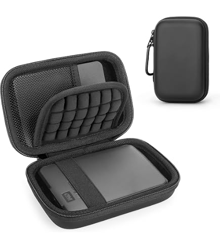 Housse De Protection Rigide Pour Disque Dur Externe 2.5 Pouces - Taille 16x11.5x4.5 Cm - Modèle TooQ TQBC-E2501 Noir