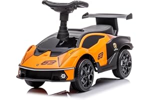 TURBO CHALLENGE - Lamborghini - Jeździk - 119711 - Wolne Koła - Pomarańczowy - Maksymalnie 25 kg - Plastik - Baterie nie są dołączone - Zabawka dla dzieci - Prezent - Od 12 miesiąca życia